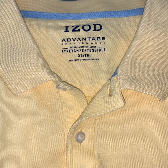 IZOD Mens Polo shirt like new size XL, yellow in colour. EUC - Picture 2 of 12